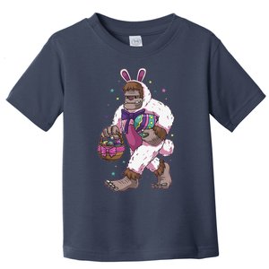 Easter Bunny Bigfoot Sasquatch Easter Egg Basket Gift Toddler T-Shirt