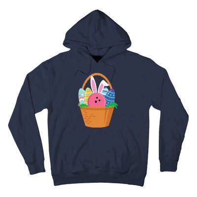 Easter Bunny Bowling Game Egg Basket Tall Hoodie