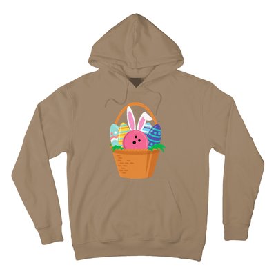 Easter Bunny Bowling Game Egg Basket Hoodie