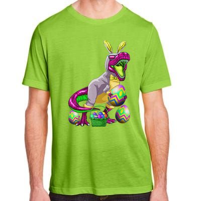 Easter Basket Bunny Dinosaur Egg T Rex Adult ChromaSoft Performance T-Shirt