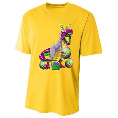 Easter Basket Bunny Dinosaur Egg T Rex Performance Sprint T-Shirt