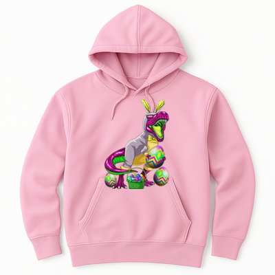 Easter Basket Bunny Dinosaur Egg T Rex Hoodie