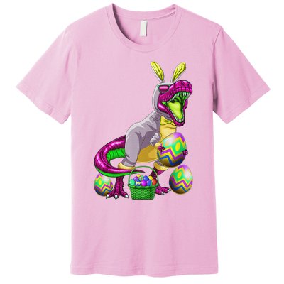 Easter Basket Bunny Dinosaur Egg T Rex Premium T-Shirt