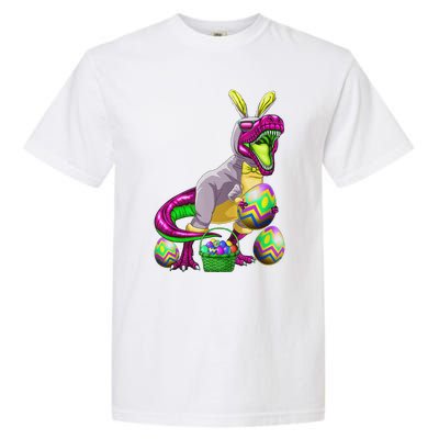 Easter Basket Bunny Dinosaur Egg T Rex Garment-Dyed Heavyweight T-Shirt