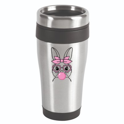 Easter Bunny Bubble Gum Cute 16oz Travel Tumbler