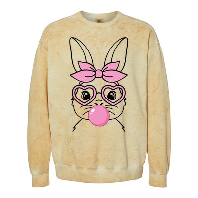 Easter Bunny Bubble Gum Cute Colorblast Crewneck Sweatshirt