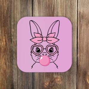 Easter Bunny Bubble Gum Cute Coaster