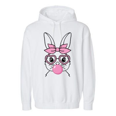 Easter Bunny Bubble Gum Cute Garment-Dyed Fleece Hoodie