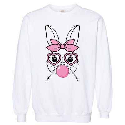 Easter Bunny Bubble Gum Cute Garment-Dyed Sweatshirt