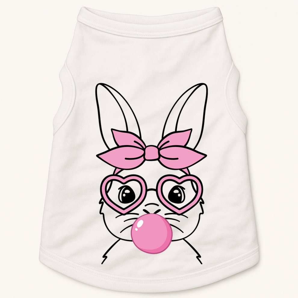 Easter Bunny Bubble Gum Cute Doggie Tank