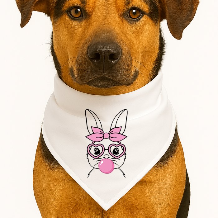 Easter Bunny Bubble Gum Cute USA-Made Doggie Bandana