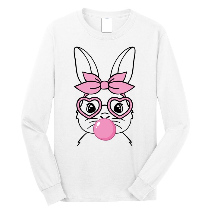 Easter Bunny Bubble Gum Cute Long Sleeve Shirt