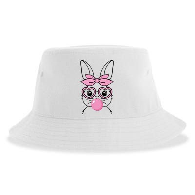 Easter Bunny Bubble Gum Cute Sustainable Bucket Hat