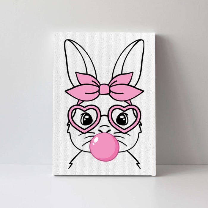 Easter Bunny Bubble Gum Cute Canvas