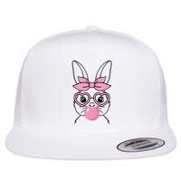 Easter Bunny Bubble Gum Cute Flatbill Hat