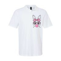 Easter Bunny Bubble Gum Cute Softstyle Adult Sport Polo