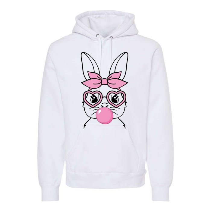 Easter Bunny Bubble Gum Cute Premium Hoodie