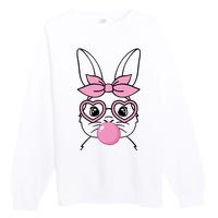 Easter Bunny Bubble Gum Cute Premium Crewneck Sweatshirt