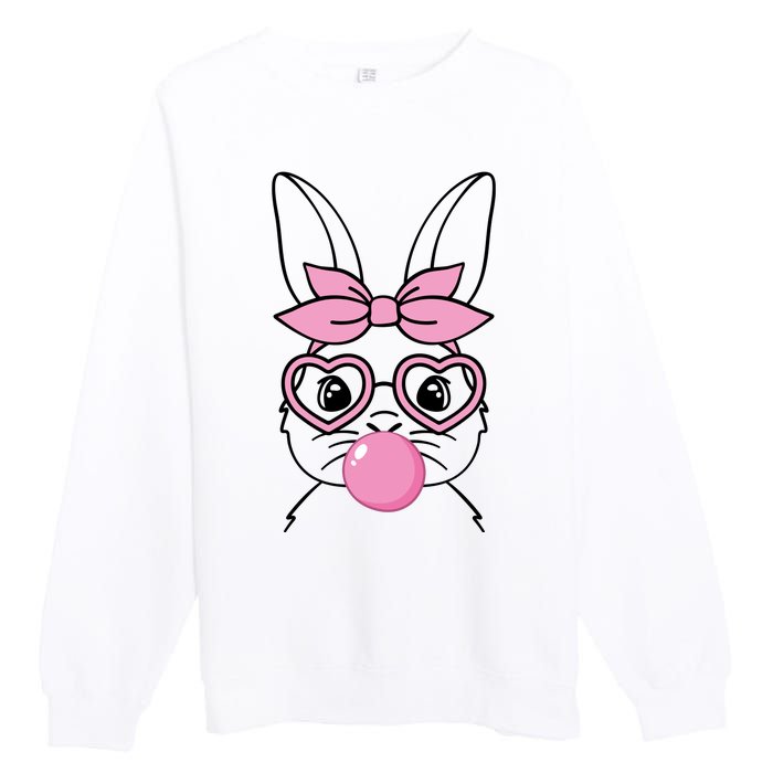 Easter Bunny Bubble Gum Cute Premium Crewneck Sweatshirt