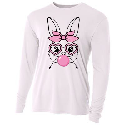 Easter Bunny Bubble Gum Cute Cooling Performance Long Sleeve Crew