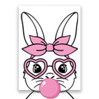 Easter Bunny Bubble Gum Cute Poster