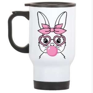 Easter Bunny Bubble Gum Cute Stainless Steel Travel Mug