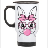 Easter Bunny Bubble Gum Cute Stainless Steel Travel Mug