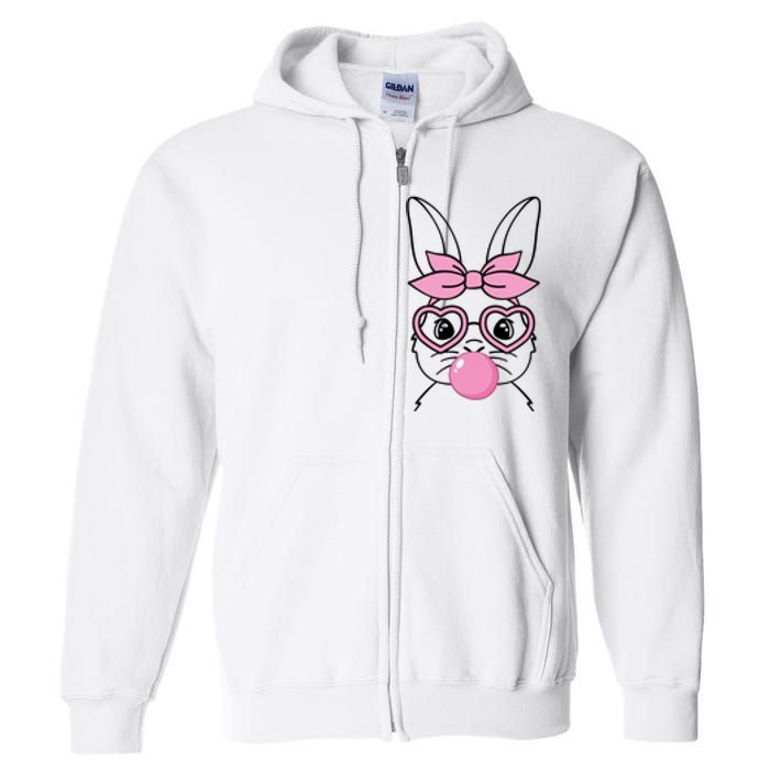 Easter Bunny Bubble Gum Cute Full Zip Hoodie