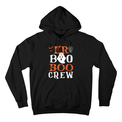 Er Boo Boo Crew Cute Ghost Nurse Halloween Costume Nursing Hoodie