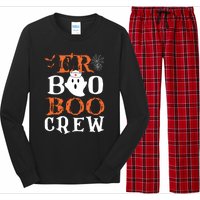 Er Boo Boo Crew Cute Ghost Nurse Halloween Costume Nursing Long Sleeve Pajama Set