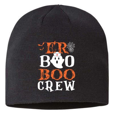 Er Boo Boo Crew Cute Ghost Nurse Halloween Costume Nursing Sustainable Beanie