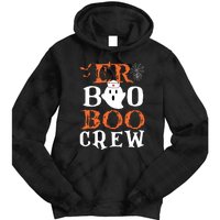 Er Boo Boo Crew Cute Ghost Nurse Halloween Costume Nursing Tie Dye Hoodie