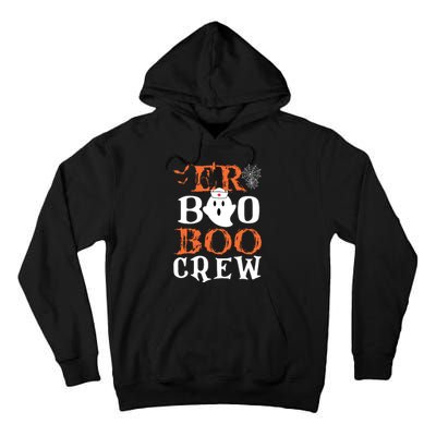 Er Boo Boo Crew Cute Ghost Nurse Halloween Costume Nursing Tall Hoodie