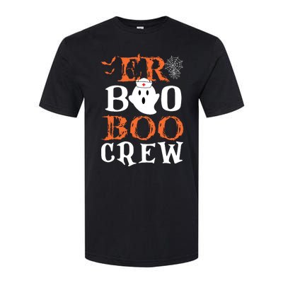 Er Boo Boo Crew Cute Ghost Nurse Halloween Costume Nursing Softstyle CVC T-Shirt