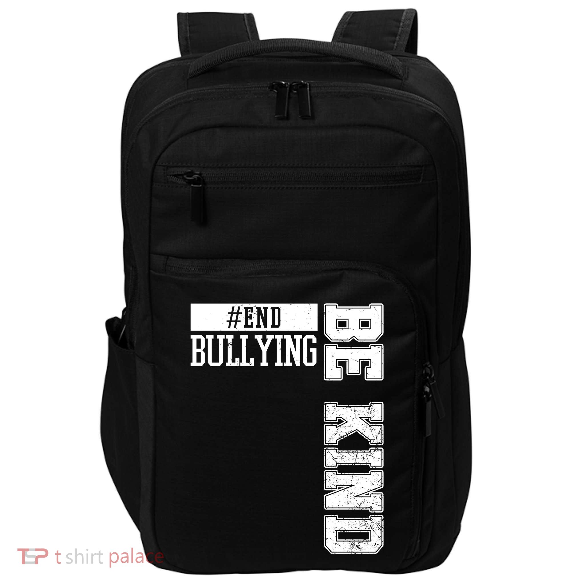 End Bullying Be Kind Awareness Impact Tech Backpack