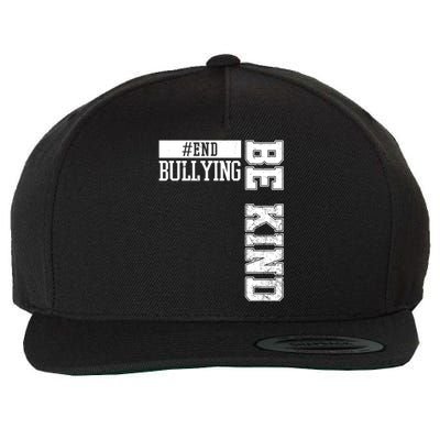 End Bullying Be Kind Awareness Wool Snapback Cap