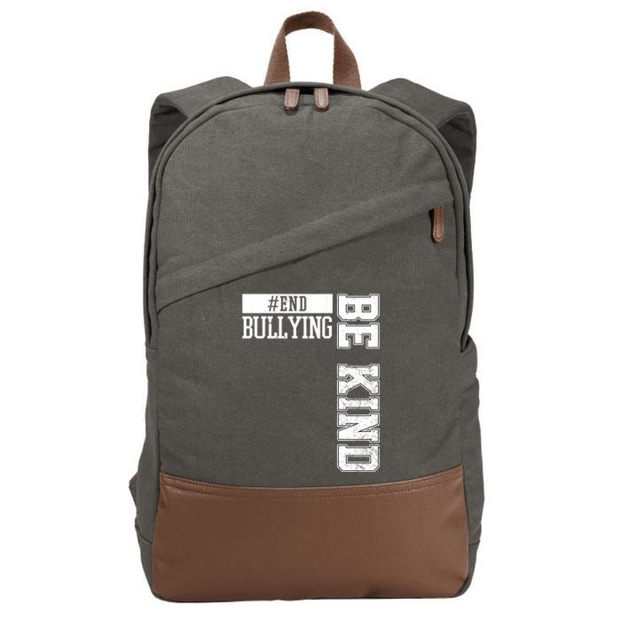 End Bullying Be Kind Awareness Cotton Canvas Backpack