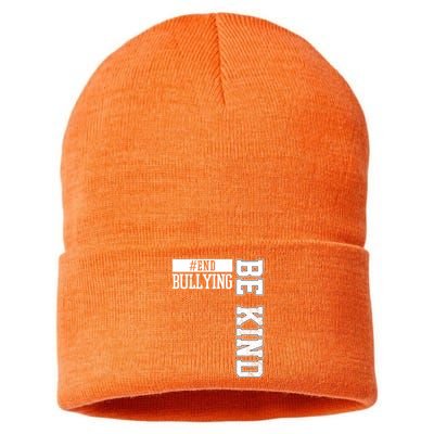 End Bullying Be Kind Awareness Sustainable Knit Beanie