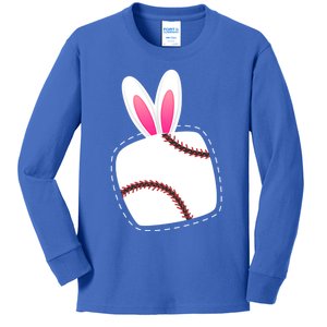 Easter Baseball Ball Easter Day Funny Easter Bunny Baseball Great Gift Kids Long Sleeve Shirt