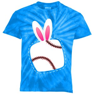 Easter Baseball Ball Easter Day Funny Easter Bunny Baseball Great Gift Kids Tie-Dye T-Shirt