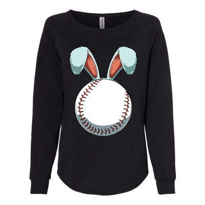 Easter Baseball Ball Easter Day Funny Easter Bunny Baseball Great Gift Womens California Wash Sweatshirt