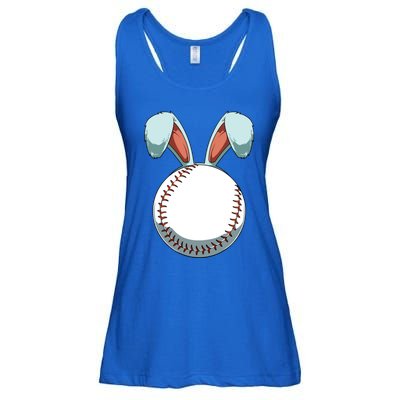 Easter Baseball Ball Easter Day Funny Easter Bunny Baseball Great Gift Ladies Essential Flowy Tank