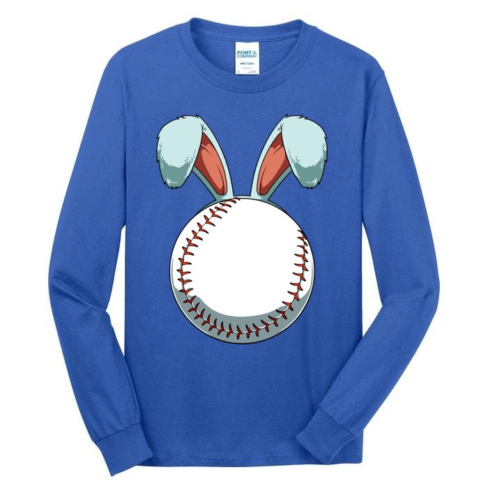 Easter Baseball Ball Easter Day Funny Easter Bunny Baseball Great Gift Tall Long Sleeve T-Shirt