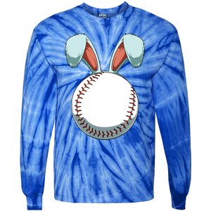 Easter Baseball Ball Easter Day Funny Easter Bunny Baseball Great Gift Tie-Dye Long Sleeve Shirt