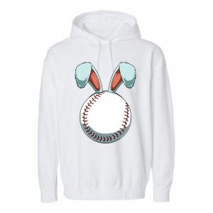 Easter Baseball Ball Easter Day Funny Easter Bunny Baseball Great Gift Garment-Dyed Fleece Hoodie