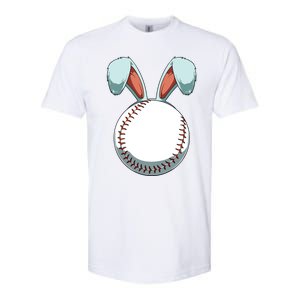 Easter Baseball Ball Easter Day Funny Easter Bunny Baseball Great Gift Softstyle CVC T-Shirt