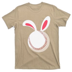 Easter Baseball Bunny Ears Happpy Easter Day T-Shirt