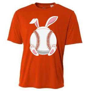 Easter Baseball Ball Easter Day Funny Easter Bunny Baseball Gift Cooling Performance Crew T-Shirt