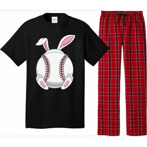 Easter Baseball Ball Easter Day Funny Easter Bunny Baseball Gift Pajama Set