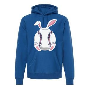 Easter Baseball Ball Easter Day Funny Easter Bunny Baseball Gift Premium Hoodie